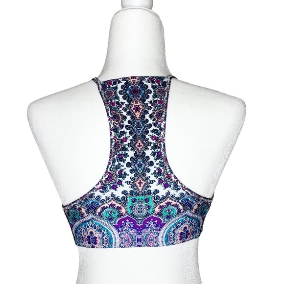 Nanette Lepore Paris Paisley High Neck Swim Top‎ - Picture 3 of 4